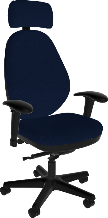 Sitmatic GoodFit® 450 LB 24/7 Operator Chair with Adjustable High Back, Headrest, Arms & Seat Slider