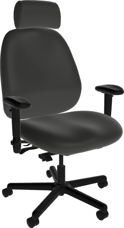 Sitmatic BigBoss™ 550 LB Ergonomic 24/7 Desk Chair with Headrest, Rocking, Extra Wide Seat, & Seat Slider