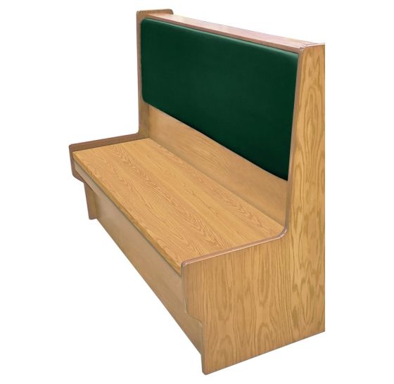Shepard Engineered Wood Restaurant Booth with Upholstered Backrest - Single - 30" W