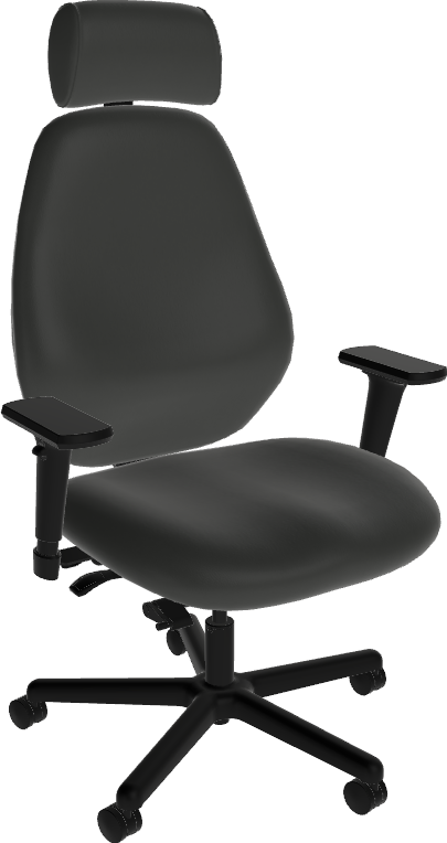 Sitmatic GoodFit® 550 LB 24/7 Adjustable High Back Operator Chair with Headrest, Rocking & Seat Depth Adjustment