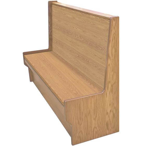 Shepard Engineered Wood Restaurant Booth - Single - 84" W