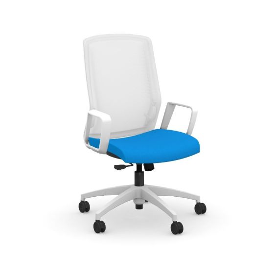 9to5 Seating Neo 300 LB Mesh Mid-Back Office Task Chair with Simple Synchro-Tilt Control and Loop Arms