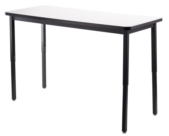 Heavy Duty 500 LB Adjustable All-Purpose Table - Whiteboard Top - 24" W x 60" L