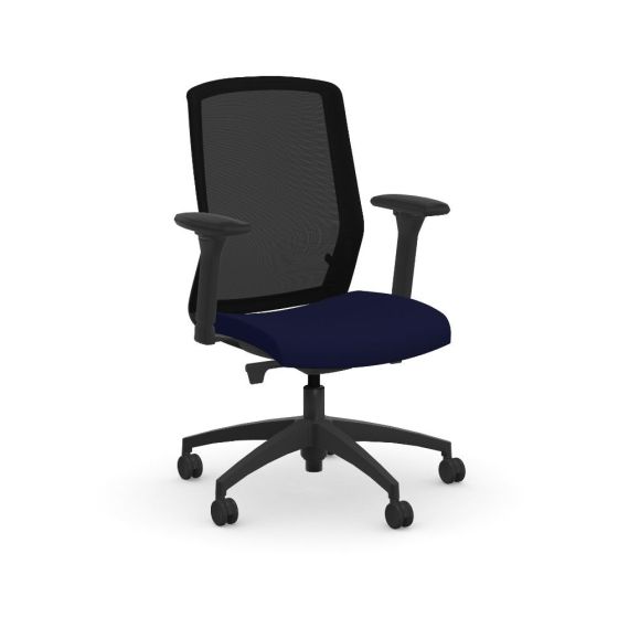 9to5 Seating Neo 300 LB Mesh Mid-Back Office Task Chair with Weight Balanced Synchro Control and Height & Width Adjustable Arm with Pivot & Swivel Pad