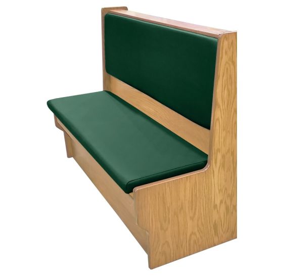 Shepard Engineered Wood Restaurant Booth with Upholstered Seat and Backrest - Single - 84" W