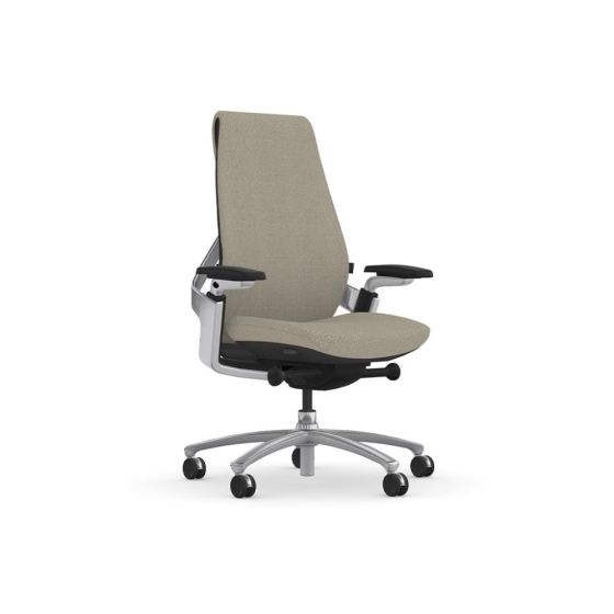 9to5 Seating Sol Upholstered Back 300 LB Office Chair with Deluxe Synchro Tilt and 6-Way Height-Adjustable Arms