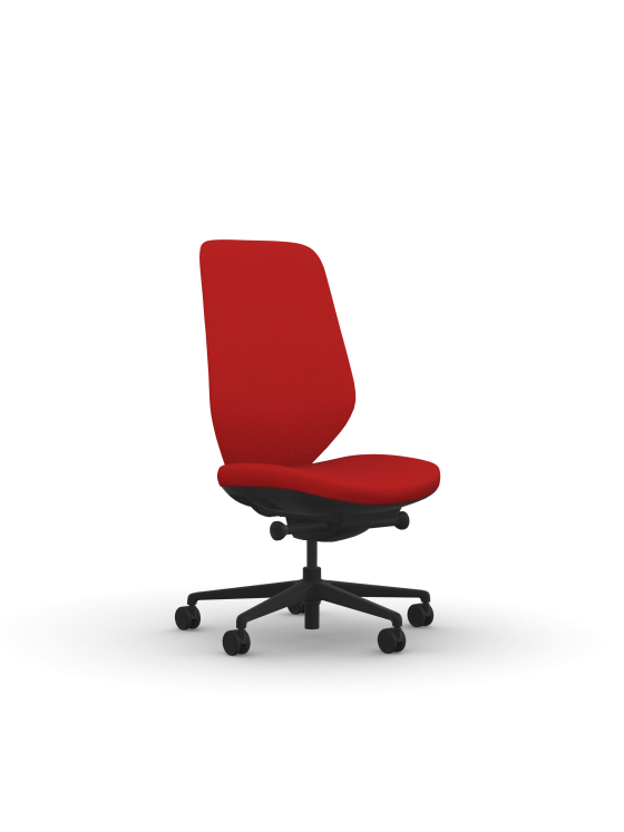 9to5 Seating Tori High-Back 300 LB Office Chair, Deluxe Synchro Control, Upholstered Back, Armless