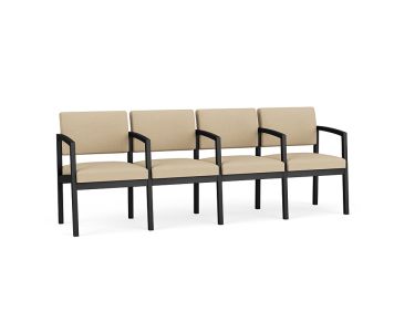 Lesro Lenox Steel® Heavy Duty 4 Seat With Center Arms Sofa