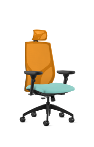 9to5 Seating Vault Mesh High-Back 300 LB Office Chair, Adjustable Back, Seat Slider, Simple Synchro-Tilt Control, 6-Way Adjustable Arms