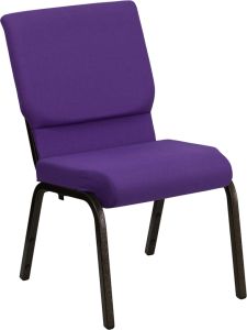 HUSKY Seating® 800 LB Heavy Duty Stacking & Ganging Auditorium Chair - Gold Vein-Purple