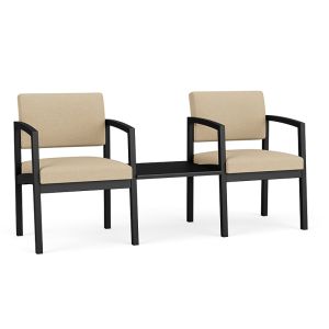 Lesro Lenox Steel® 2 Chairs With Connecting Table