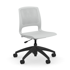 9to5 Seating Dash 300 LB Basic Task Chair with Plastic Back, Armless