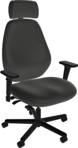 Sitmatic GoodFit® 550 LB 24/7 Adjustable High Back Operator Chair with Headrest, Rocking & Seat Depth Adjustment