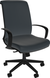 Sitmatic Amici™ Height Adjustable, Fully Upholstered Conference Chair with EZ-Tilt Control & With Arms