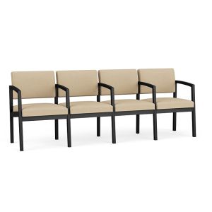 Lesro Lenox Steel® Heavy Duty 4 Seat With Center Arms Sofa