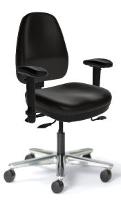 Sitmatic Super Alpha™ 450 LB 24/7 ESD Desk Chair with Adjustable Air Lumbar and Seat Depth Adjustment