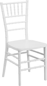 HUSKY Seating® 1000 LB  Stacking Chiavari Chair-White