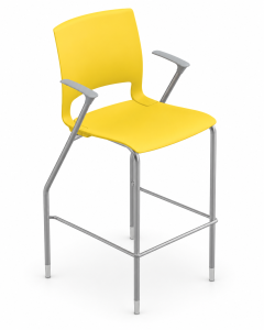 9to5 Seating Vox 300 LB 30 in. Bar-Height Stool - All Plastic