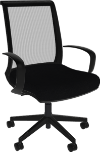 Sitmatic Amici™ Height Adjustable Conference Chair with Mesh Back, Reflex Motion, & Fixed Nylon Arms