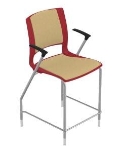 9to5 Seating Vox 300 LB 24 in. Counter-Height Stool - Fully Upholstered