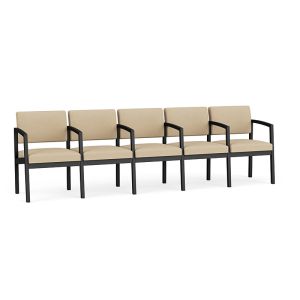 Lesro Lenox Steel® Heavy Duty 5 Seat With Center Arms Sofa