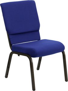 HUSKY Seating® 800 LB Heavy Duty Stacking & Ganging Auditorium Chair - Gold Vein-Navy Blue