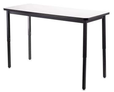 Heavy Duty 500 LB Adjustable All-Purpose Table - Whiteboard Top - 24" W x 54" L