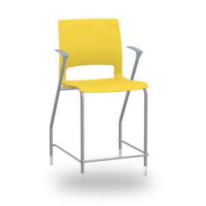 9to5 Seating Vox 300 LB 24 in. Counter-Height Stool - All Plastic