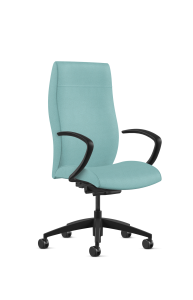 9to5 Seating Acclaim High-Back 300 LB Executive Office Chair, Heavy Duty Synchro Tilt Control, Cantilever Arms