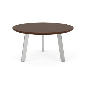 Lesro Opal 30" Round Conversational Table with High Pressure Laminate Top and Steel Frame