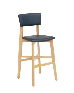 Jasper Chair 350 LB Darcey Bar Stool - Upholstered Seat and Back