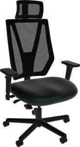 Sitmatic GoodFit® 550 LB 24/7 Adjustable Mesh Back Operator Chair with Headrest, Rocking & Seat Depth Adjustment