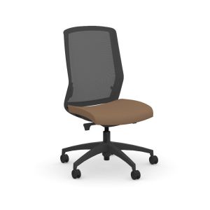 9to5 Seating Neo 300 LB Mesh Mid-Back Office Task Chair with Weight Balanced Synchro Control, Armless