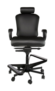 Concept Seating 550 LB 24/7 Multi-Shift Extra Wide Operator Stool with Headrest - Model 3152HR Two-Step Stool