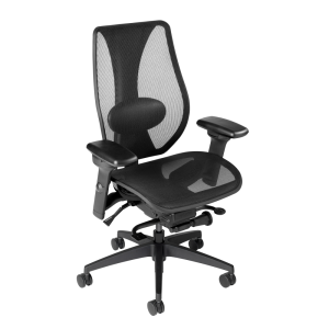 ergoCentric 350 LB tCentric Hybrid All Mesh Synchro Glide Office Chair with Lumbar Support