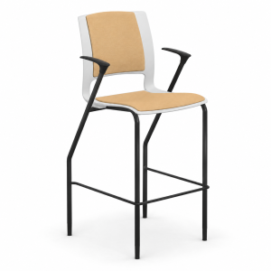 9to5 Seating Vox 300 LB 30 in. Bar-Height Stool - Fully Upholstered