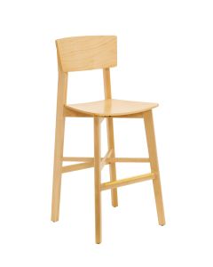 Jasper Chair 350 LB Darcey Bar Stool - Wood Seat
