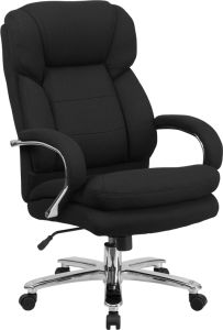 Husky Office® Samson Series Big & Tall 24/7 500 lb Black Fabric Executive Office Chair