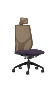 9to5 Seating Vault Mesh High-Back 300 LB Office Chair, Adjustable Back, Seat Slider, Enhanced Knee Tilt Control, Armless
