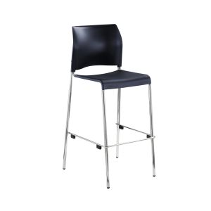 National Public Seating Cafetorium 500 LB Plastic Stool, Bar Height, Navy- Model 8804B-11-04