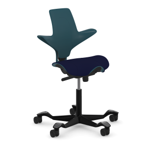 Hag Capisco Puls Ergonomic Office Chair, Plastic Back & Seat with Upholstered Pad