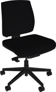 Sitmatic AutoSit.™ 450 LB 24/7 Adjustable Mid Back Value Desk Chair with Rocking and Adjustable Seat Depth
