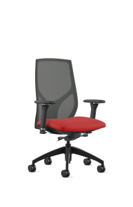 9to5 Seating Vault Mesh Mid-Back 300 LB Office Chair, Adjustable Back, Seat Slider, Full Synchro-Tilt Control, 8-Way Adjustable Arm