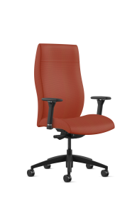 9to5 Seating Acclaim High-Back 300 LB Executive Office Chair, Weight Balanced Control, 8-Way Adjustable Arms