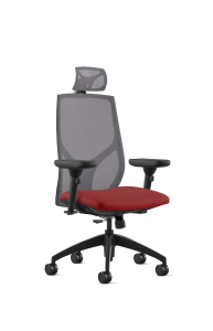 9to5 Seating Vault Mesh High-Back 300 LB Office Chair, Adjustable Back, Seat Slider, Simple Synchro-Tilt Control, Height Adjustable Pivot Arms