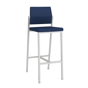 Lesro Avon 300 LB Café Stool with Upholstered Seat and Upholstered Back