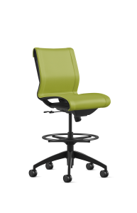 9to5 Seating Cydia 300 LB Upholstered Mid-Back Office Chair, Swivel Tilt Control,Stool 8"