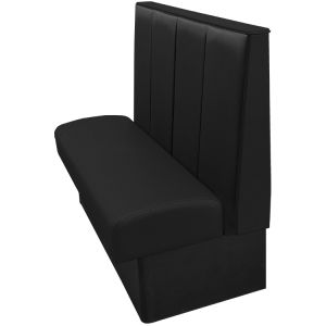 Waldorf Restaurant Booth with Vertical Channel Back - Single - 60" W
