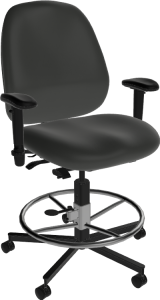 Sitmatic BigBoss™ 550 LB Ergonomic 24/7 Drafting Stool with Rocking, Extra Wide Seat & Seat Slider
