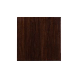 Pro-Tough Commercial Square Resin Walnut Table Top-24" W x 24" L